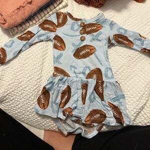 Posh peanut skirted onesie